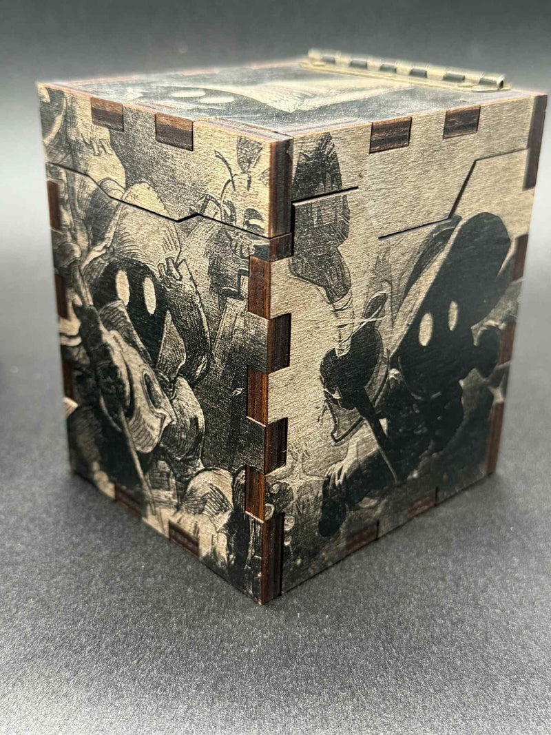 Laser Engraved Wooden MTG Commander Deck Box: Custom EDH Storage