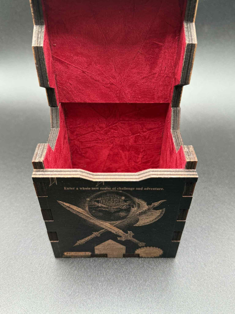 Laser Engraved Wooden MTG Commander Deck Box: Custom EDH Storage