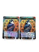 Foil Bird Token: Borderless Custom MTG Token