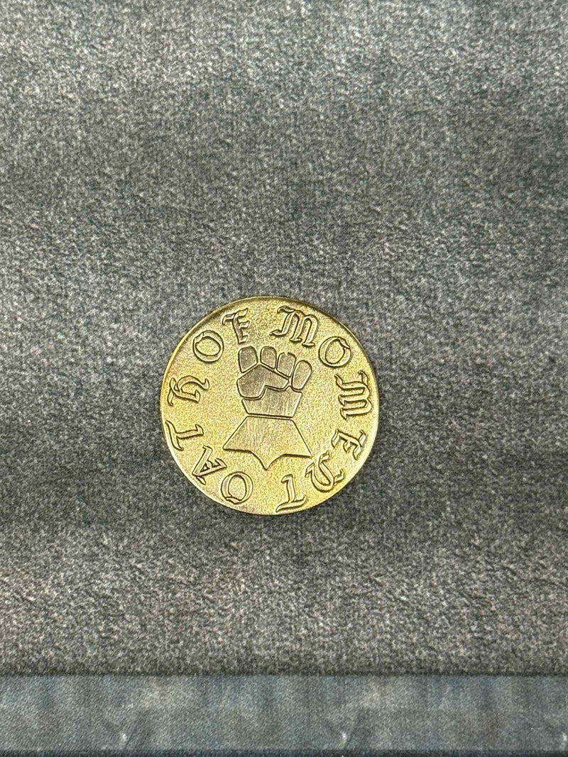 Oath of Moment Token | 40mm | Custom Embossed Coin | Grim Dark | Metal Game Token
