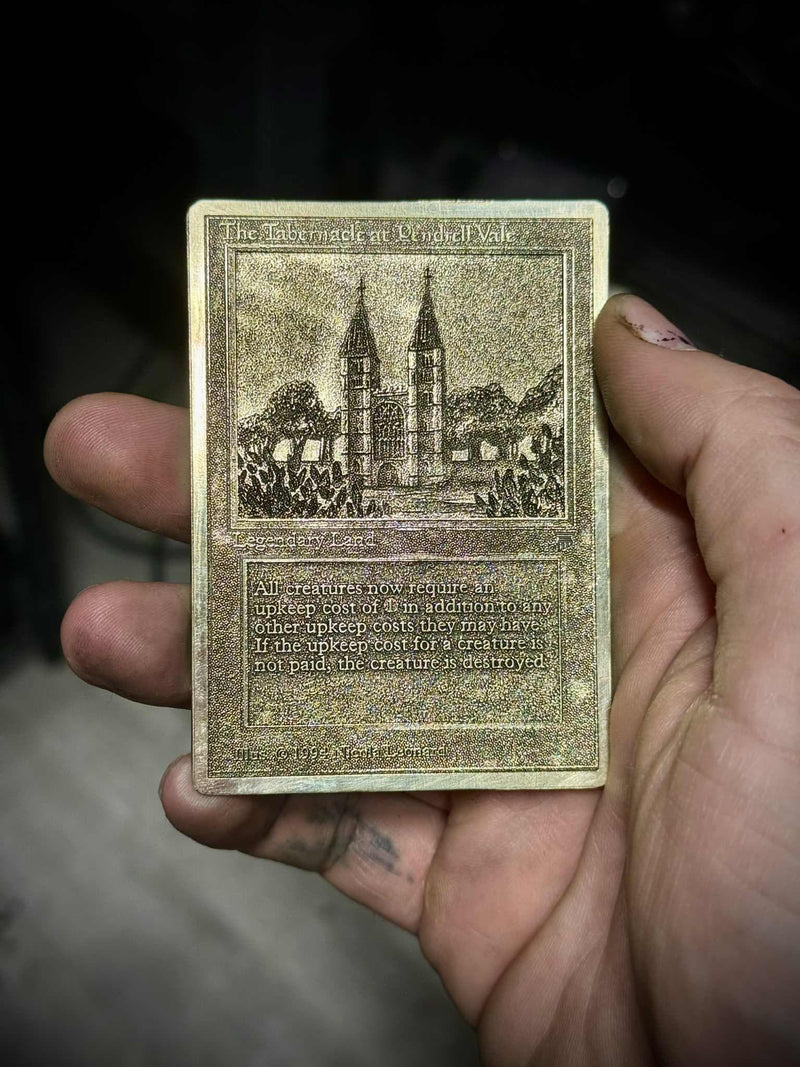 Custom Engraved Brass Magic the Gathering Card | Personalized MTG Gift | Collector Upgrade | Commander Keepsake