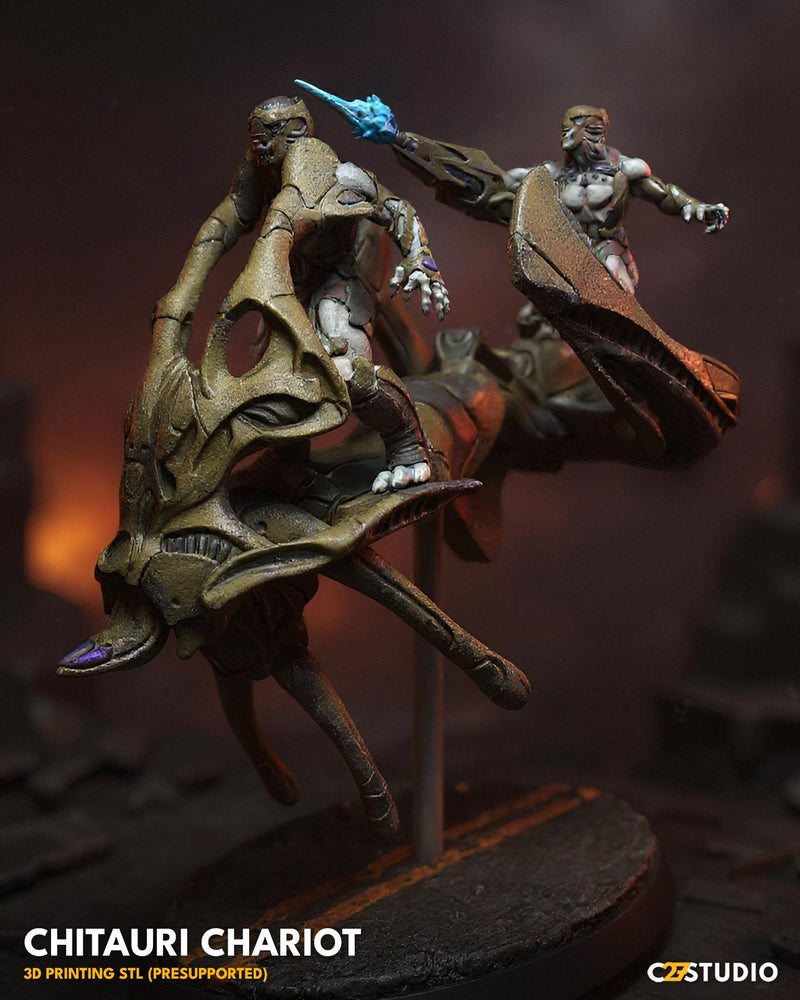 Chitauri Army - Chariot | 40mm Scale Miniature | Crisis Protocol Proxy | C27