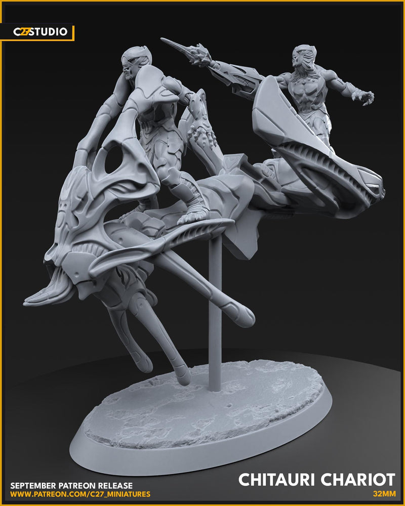 Chitauri Army - Chariot | 40mm Scale Miniature | Crisis Protocol Proxy | C27