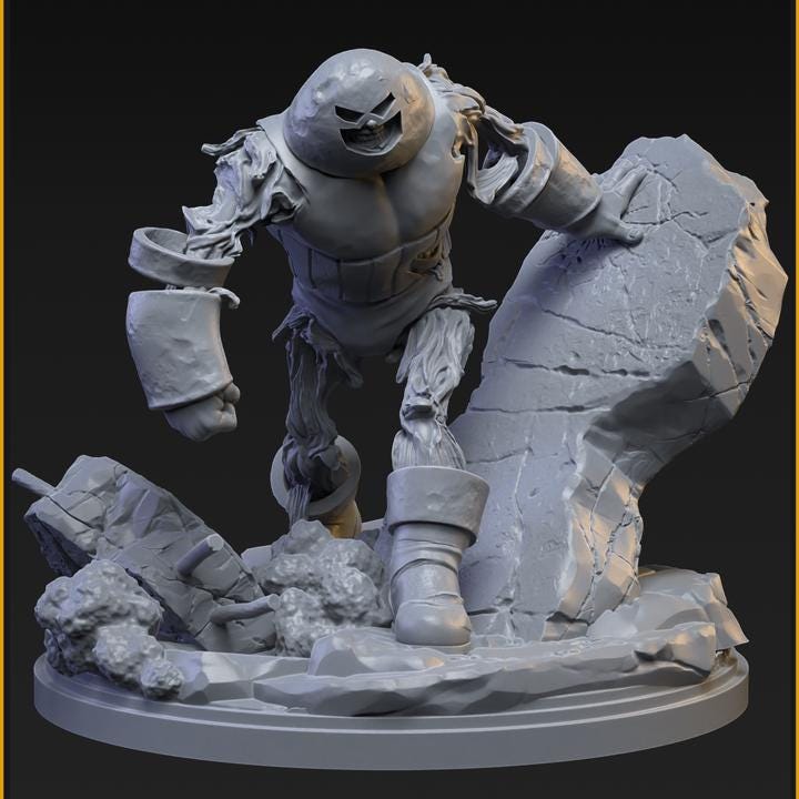 Zombie Juggernaut 40mm Scale Miniature | Crisis Protocol Proxy |