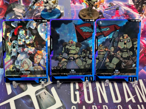 Custom Gundam TCG EX Corsica Base Token set of 3 !Premium Cardstock!