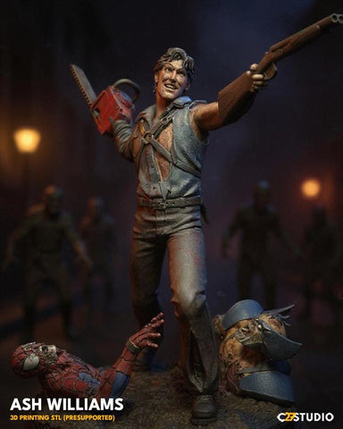 Ash Williams - 40mm on 35mm Base | Crisis Protocol Proxy | C27
