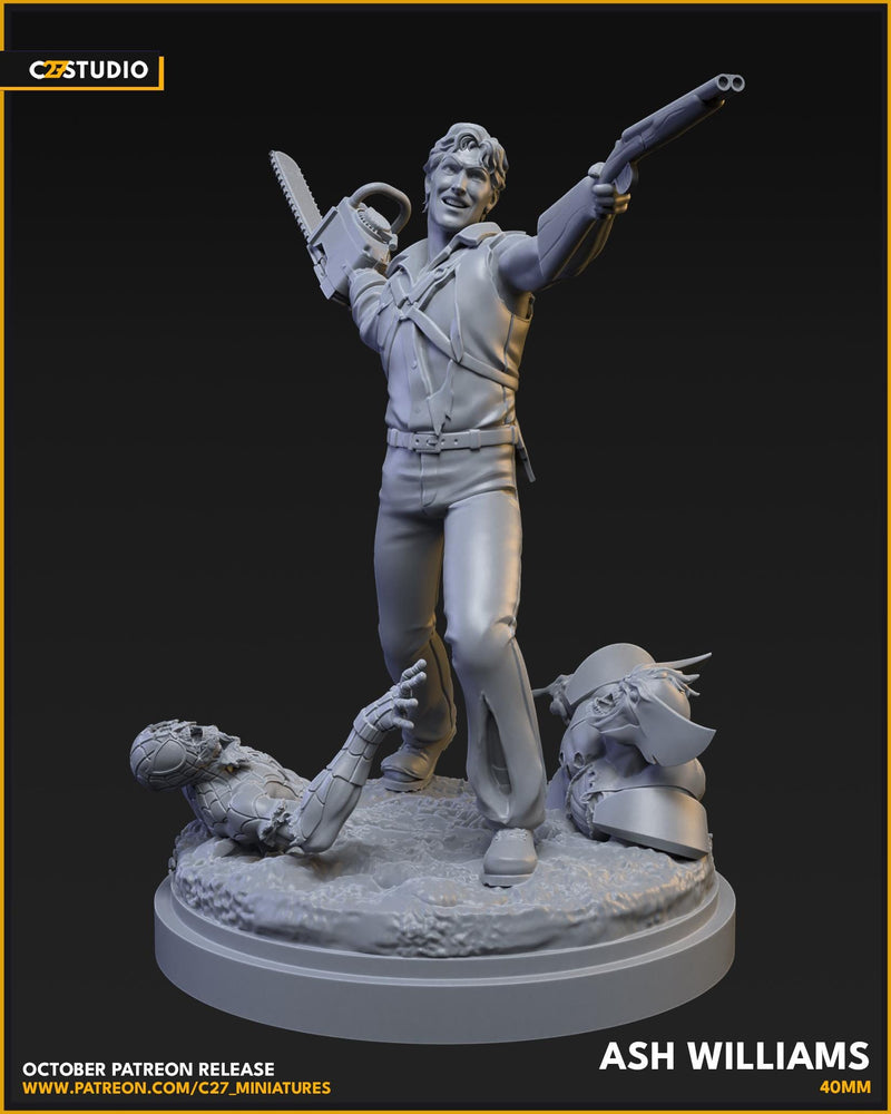 Ash Williams - 40mm on 35mm Base | Crisis Protocol Proxy | C27