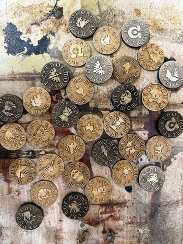 Wood Oath of Moment Token - Warhammer 40K Game Marker