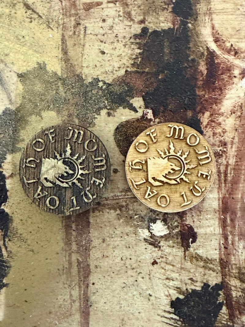 Wood Oath of Moment Token - Warhammer 40K Game Marker