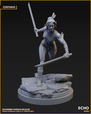 Echo (40mm on 35mm base) | Crisis Protocol Proxy | C27