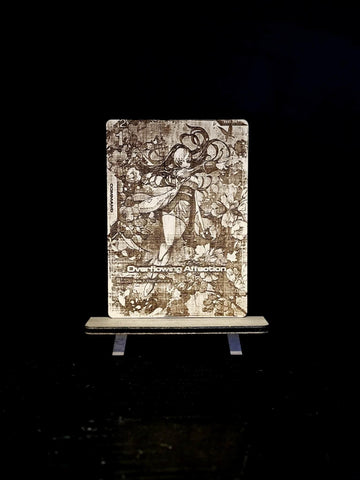 Custom Genuine Hardwood Gundam TCG Card – Laser Engraved Collectible Display Gift - Personalized Options Available