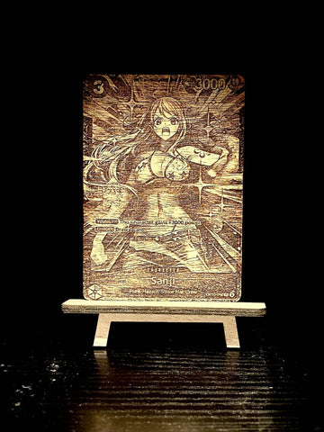 One Piece TCG Collector Card Display - Custom Engraved Keepsake