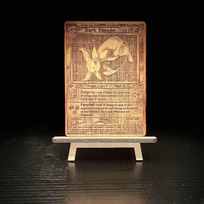 TCG Collector Card Display - Custom Engraved Keepsake