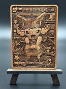 Custom Genuine Hardwood Pokémon Card – Laser Engraved Collectible Display Gift - Personalized Options Available