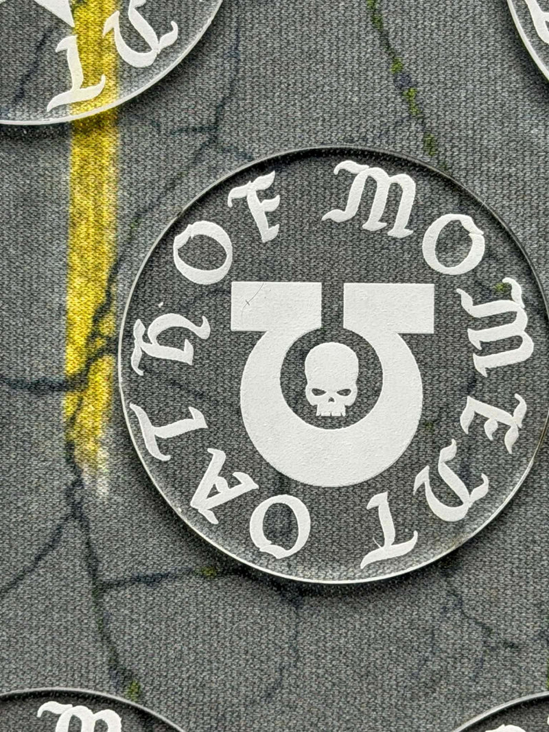 Acrylic Oath of Moment Token - Warhammer 40K Game Marker