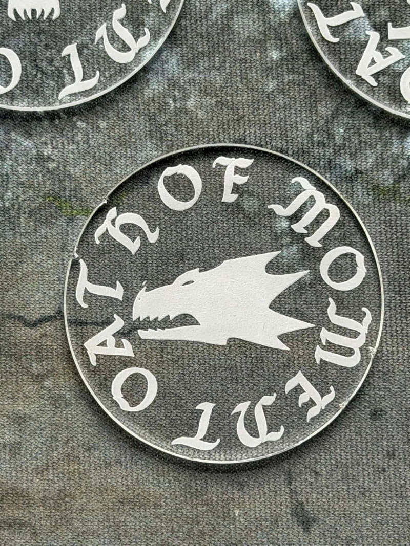 Acrylic Oath of Moment Token - Warhammer 40K Game Marker