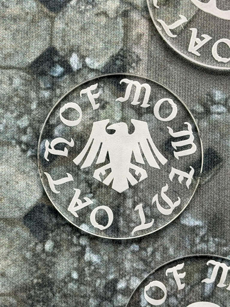 Acrylic Oath of Moment Token - Warhammer 40K Game Marker