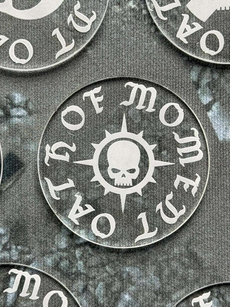 Acrylic Oath of Moment Token - Warhammer 40K Game Marker