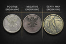 Custom Challenge Coin - Engraved Collectible Medallion Display Piece