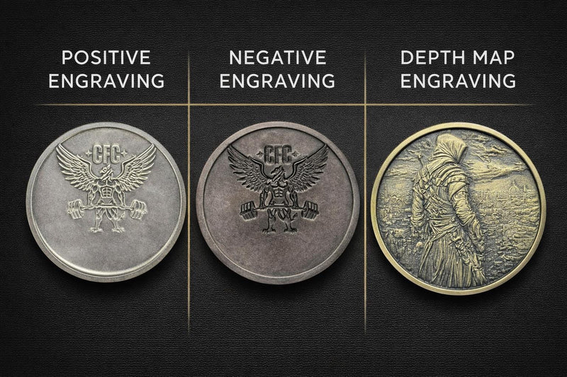 Custom Challenge Coin - Engraved Collectible Medallion Display Piece
