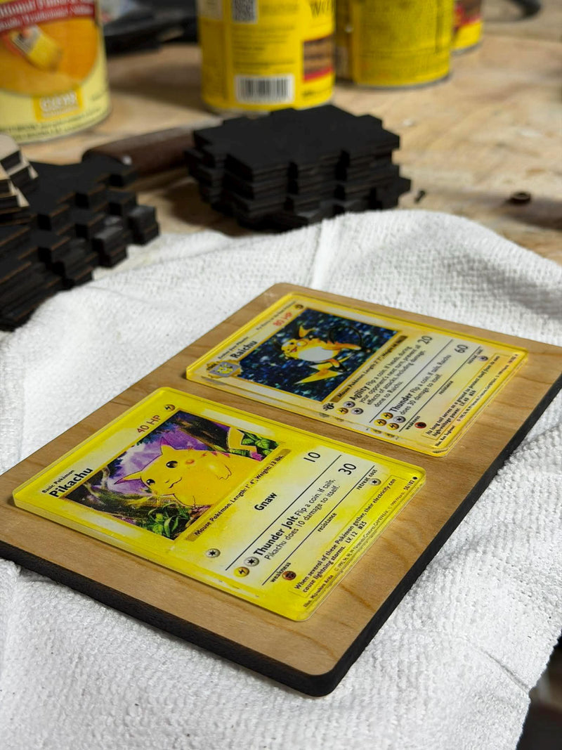 Pokemon Evolution Card Display - Floating Acrylic Wall Art Frame