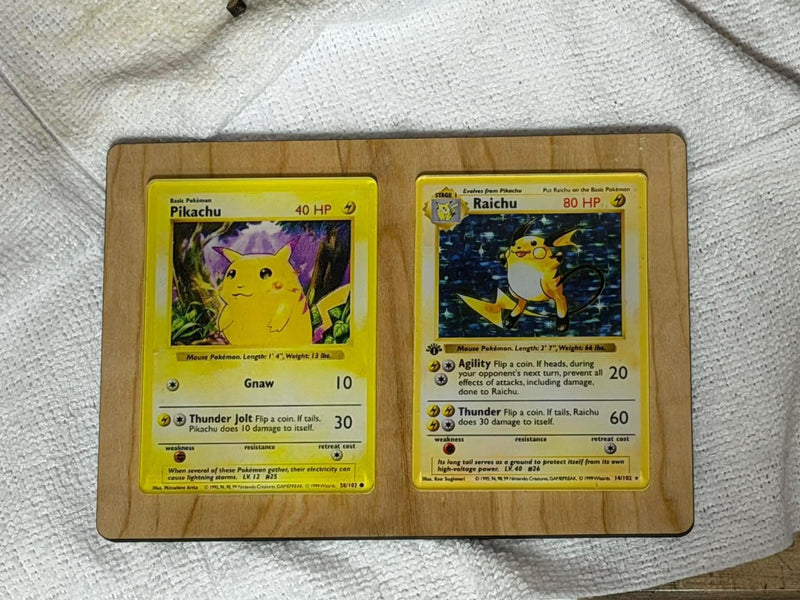 Pokemon Evolution Card Display - Floating Acrylic Wall Art Frame