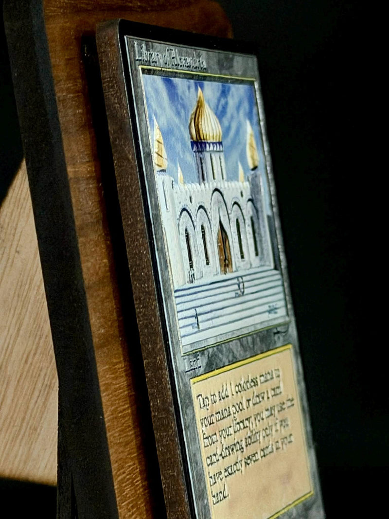 Library of Alexandria MTG Card Display - Collector Wall Art and Desk Display