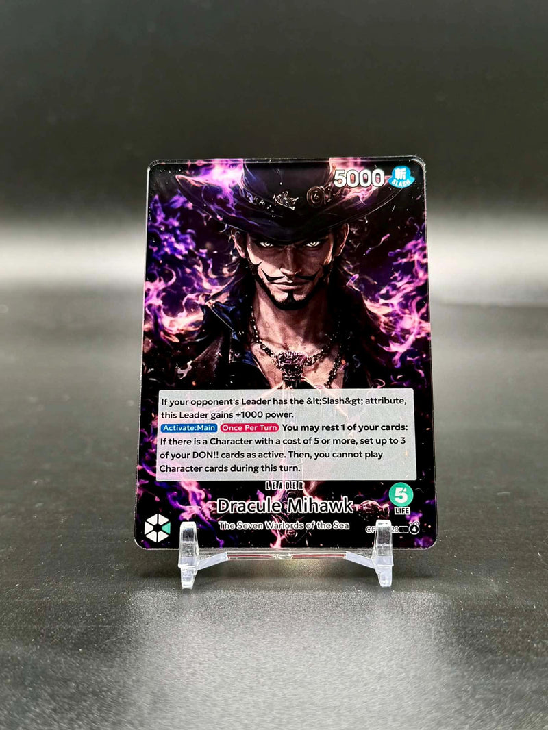 One Piece Leader Card Display - Acrylic Collector Desk Display