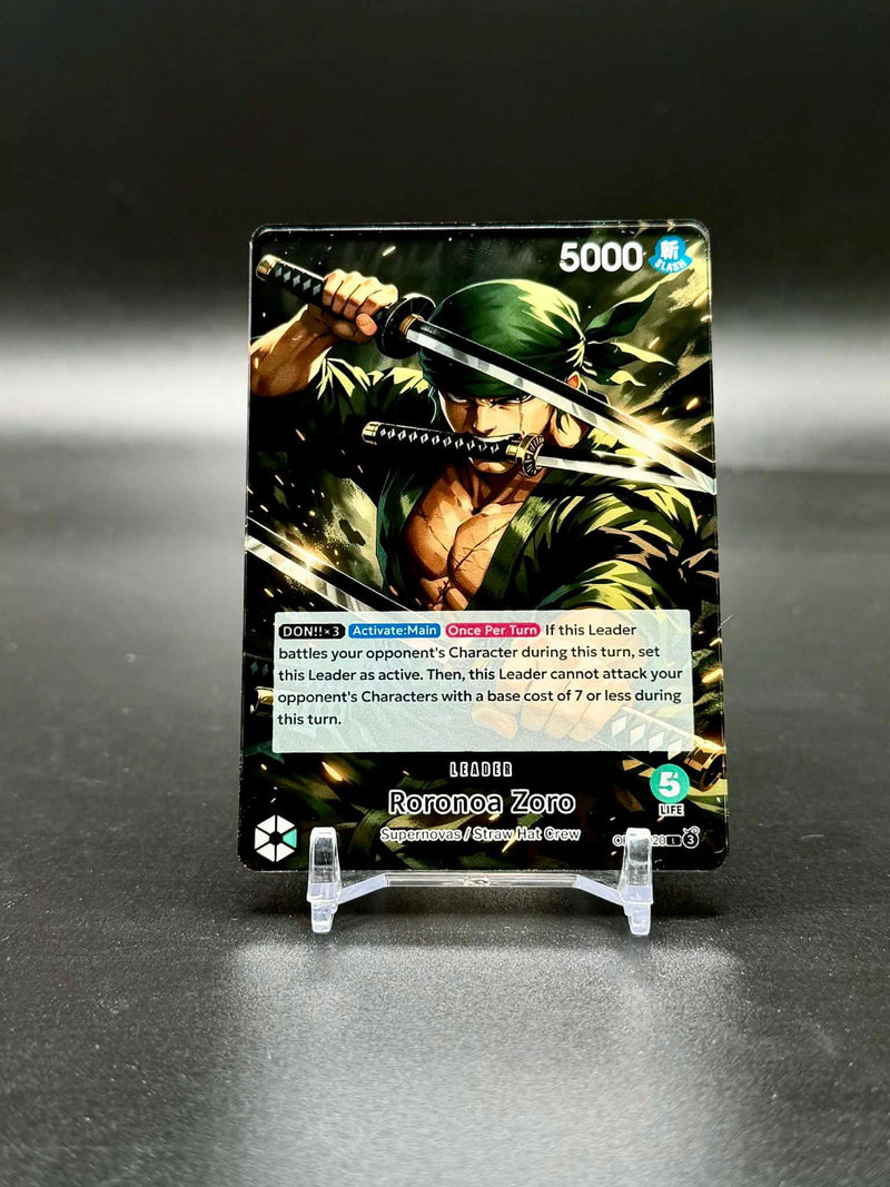 One Piece Leader Card Display - Acrylic Collector Desk Display