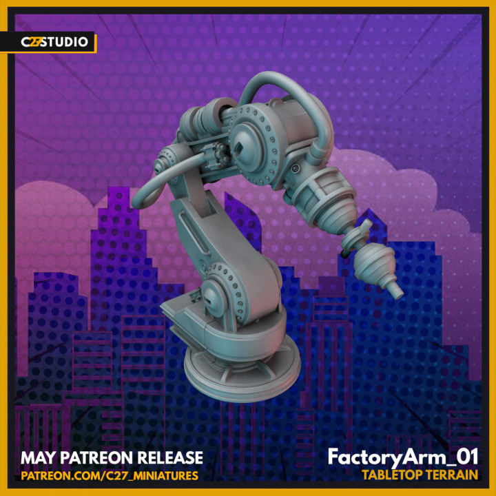 Factory Arm 01 (Size 1 Terrain Scatter)