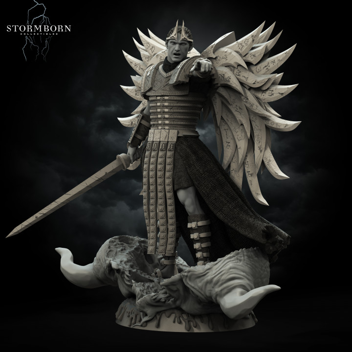 Jarek, Angelic General | Stormborn Collectibles | DnD Miniature | Fantasy Miniature