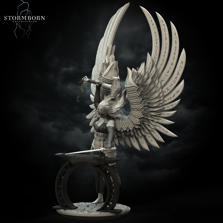 Sindra, Angel of the Forge | Stormborn Collectibles | DnD Miniature | Fantasy Miniature