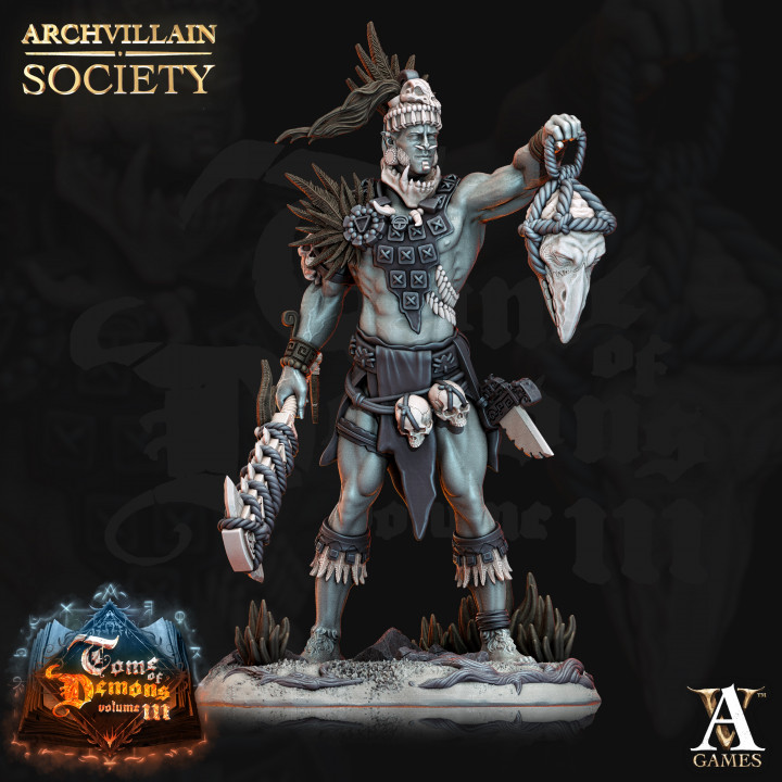 Jurupa Tribal Warrior | Archvillain Games | Fantasy | DnD | RPG | Tabletop | Miniature
