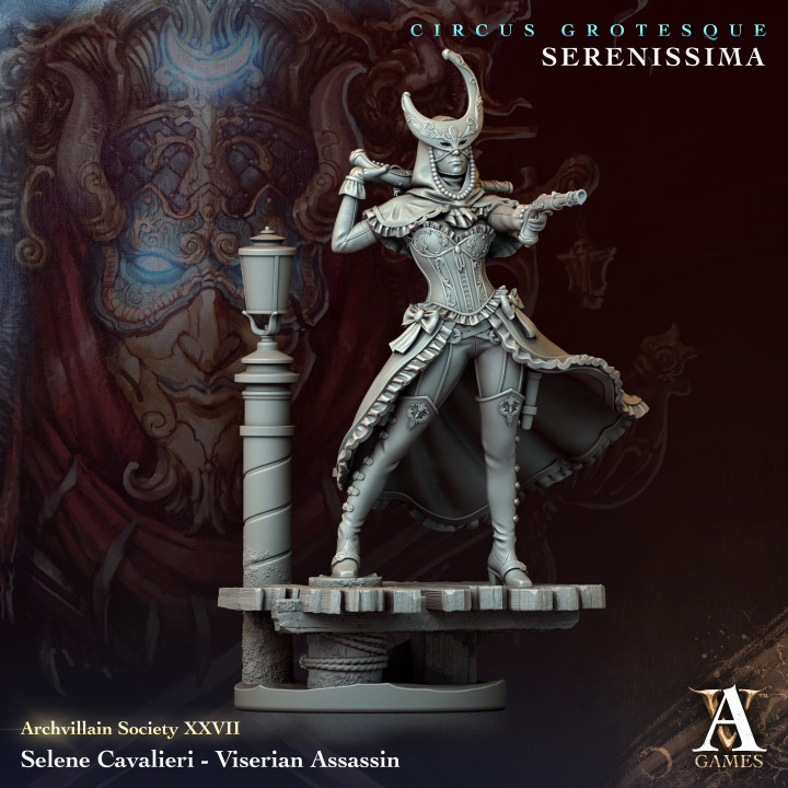 Selene Cavalieri - Viserian Assassin | Archvillain Games | Fantasy | DnD | RPG | Tabletop | Miniature