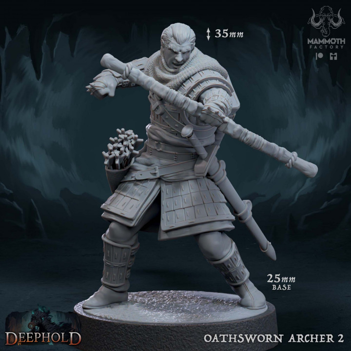 Oathsworn Archer | DnD Miniature | TTRPG Miniature