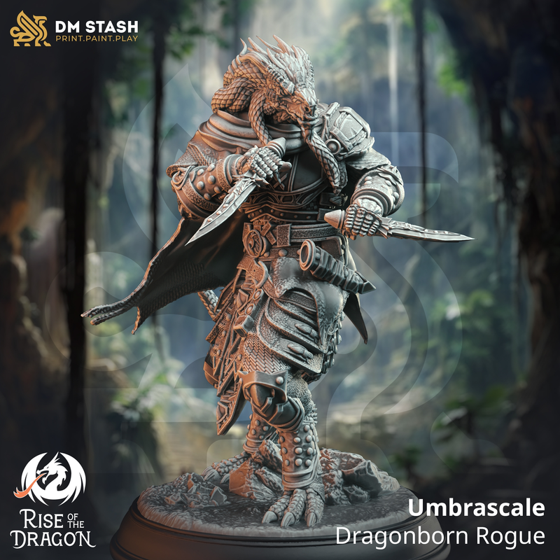 Umbrascale - Dragonborn Rogue | DM Stash | DnD | Fantasy Miniature