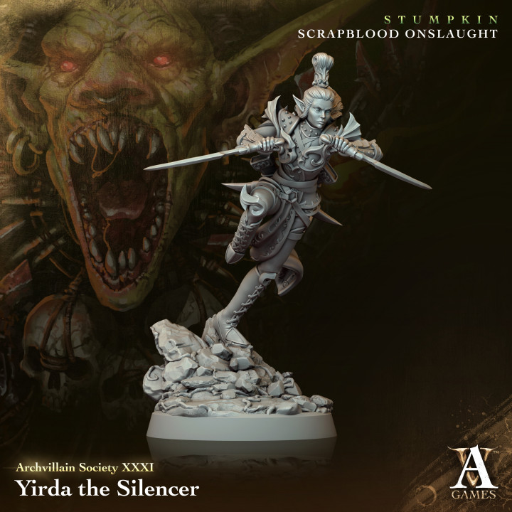 Yirda, the Silencer | Archvillain Games | Fantasy | DnD | RPG | Tabletop | Miniature