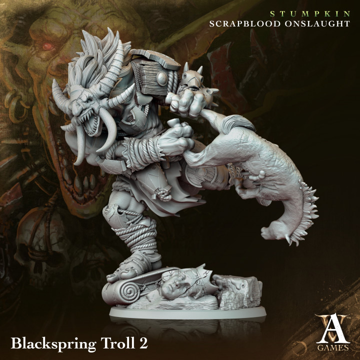 Blackspring Troll | Archvillain Games | Fantasy | DnD | RPG | Tabletop | Miniature