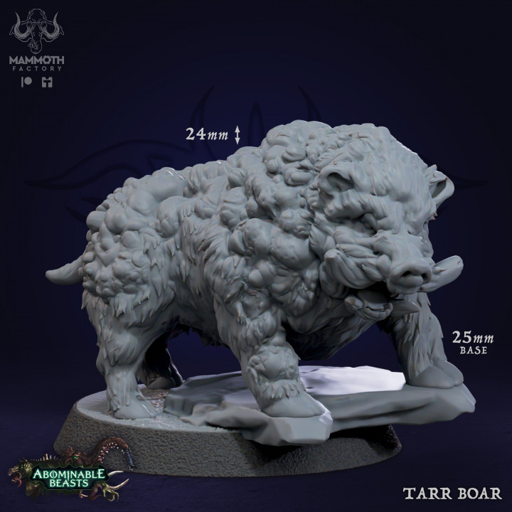 Tarr Boar | Mammoth Factory | DnD | Fantasy | Miniature