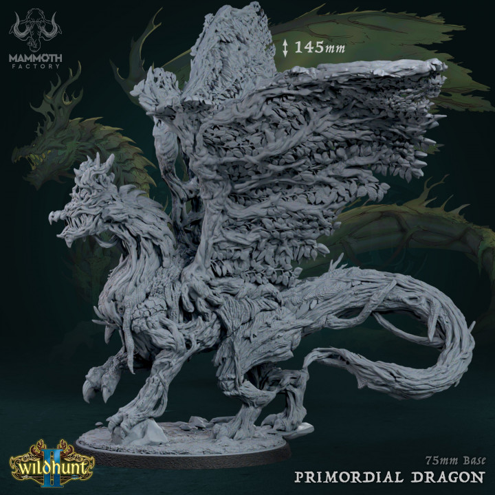 Primordial Dragon | Mammoth Factory | DnD | Fantasy | Miniature