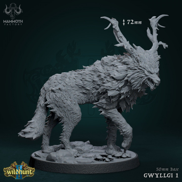 Gwyllgi | Mammoth Factory | DnD | Fantasy | Miniature
