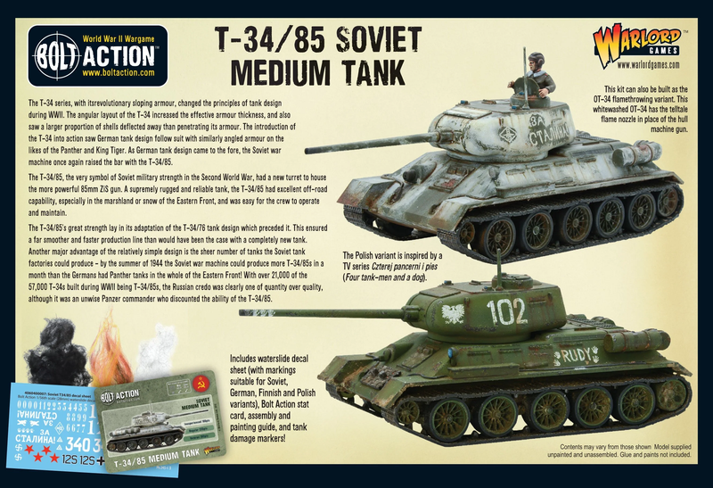 Bolt-Action: Russians - T-34/85 Soviet Medium Tank