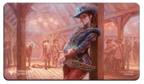 Outlaws of Thunder Junction Marchesa, Dealer of Death Stitched Edge Playmat for Magic: The Gathering