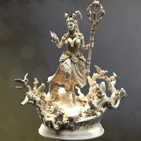 Fey-touched Faun Goddess - Renmaeth | DM Stash | DnD | Fantasy Miniature