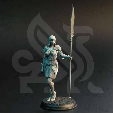 Golden Griffin Foot Soldier Female | DM Stash | DnD | Fantasy Miniature