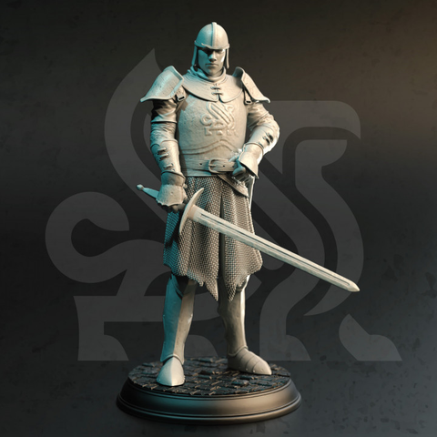 Golden Griffin Foot Soldier Male | DM Stash | DnD | Fantasy Miniature