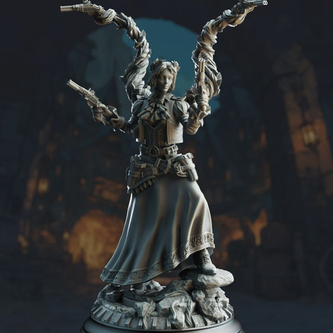 Half-Elf Druidic Gunslinger - Tasmin Greaves | DM Stash | DnD | Fantasy Miniature