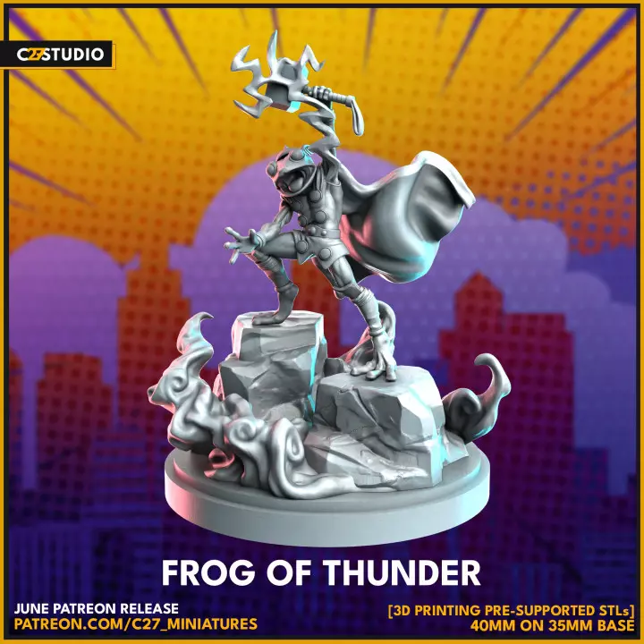 Throg 40mm Scale Miniature | Crisis Protocol Proxy | C27