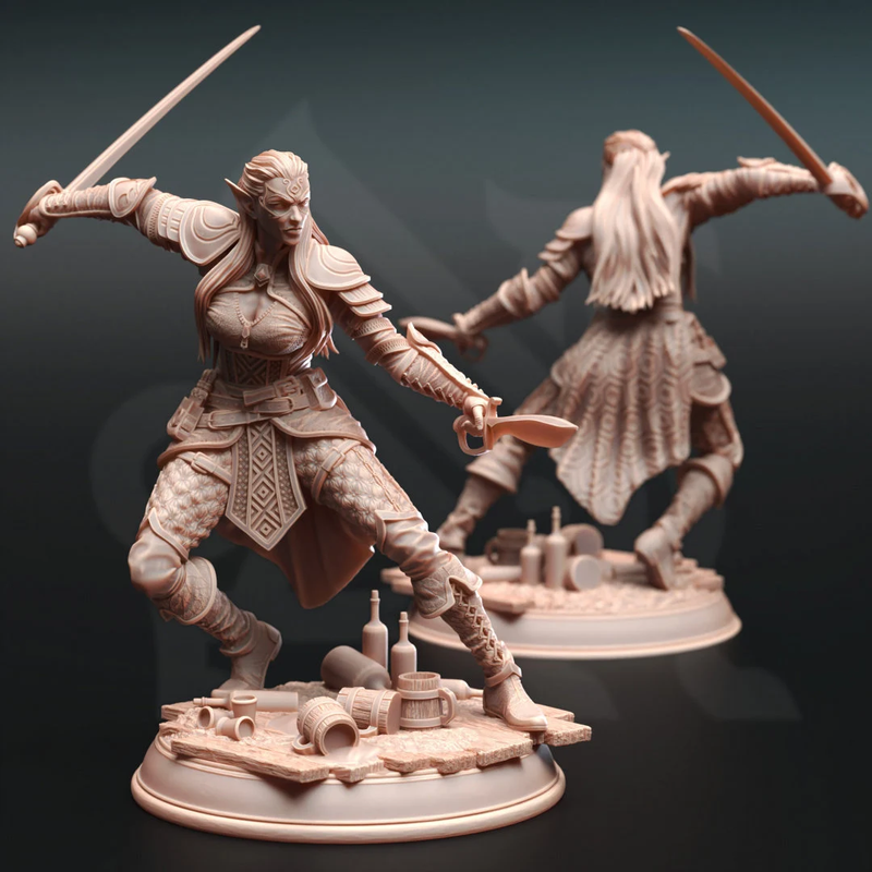 Water Genasi Rogue - Hali Brookes | DM Stash | DnD | Fantasy Miniature