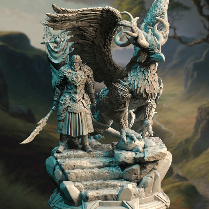 Hippogriff Rider - Rolen | DM Stash | DnD | Fantasy Miniature